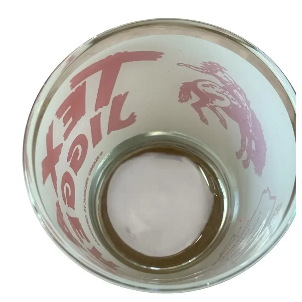 VTG‎ Texas Jigger Whiskey Scotch Glass On The Rocks Measuring Novelty Large Shot